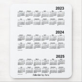 2023-2025 Weißer Dreijahreskalender von Janz Mousepad (Vorne)