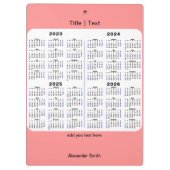 2023-2026 Foto für kundenspezifische Terminologie Klemmbrett (Rückseite)