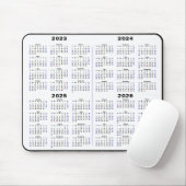 2023 - 2026 Kalender Minimalistisch 4 Jahre Kalend Mousepad (Mit Mouse)