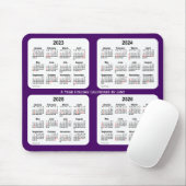 2023-2026 Lila Feiertagkalender von Janz Mousepad (Mit Mouse)