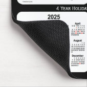 2023-2026 Schwarz-Weiß-Feiertagskalender von Janz Mousepad (Ecke)