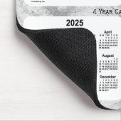 2023-2026 Textile Gray 4 Year Calendar by Janz Mousepad (Ecke)