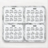 2023-2026 Textile Gray 4 Year Calendar by Janz Mousepad (Vorne)