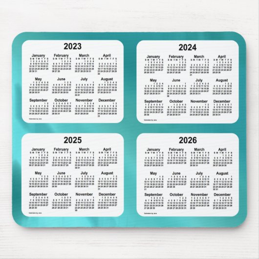 2023-2026 Water World 4 Year Calendar by Janz Mousepad (Vorne)