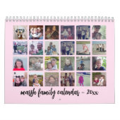 2023 - 24 Foto - Moderne Familie - Rosa Rosa Kalender (Titelbild)