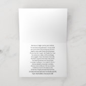 2023 Abschluss-Ankündigung Falded Gold Foil Card (Innen Mitte)