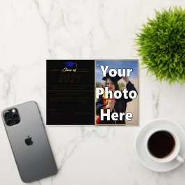 2023 Abschluss-Ankündigung Falded Gold Foil Card