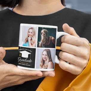 2023 Abschluss Chic Senior Portrait Foto Collage Kaffeetasse