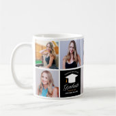 2023 Abschluss Chic Senior Portrait Foto Collage Kaffeetasse (Links)