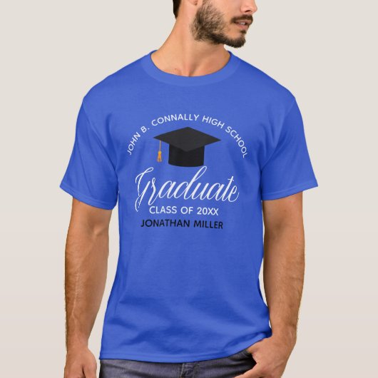 2023 Abschluss Custom Cool Senior Graduate T-Shirt (Vorderseite)