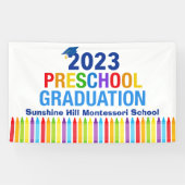 2023 Abschluss Custom Crayon School Banner (Horizontal)