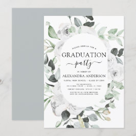 2023 Abschluss Eukalyptus-Grünpflanzen Einladung