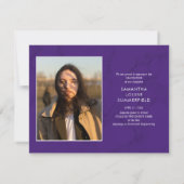 2023 Abschluss Foto Collage Lila Skript (Rückseite)