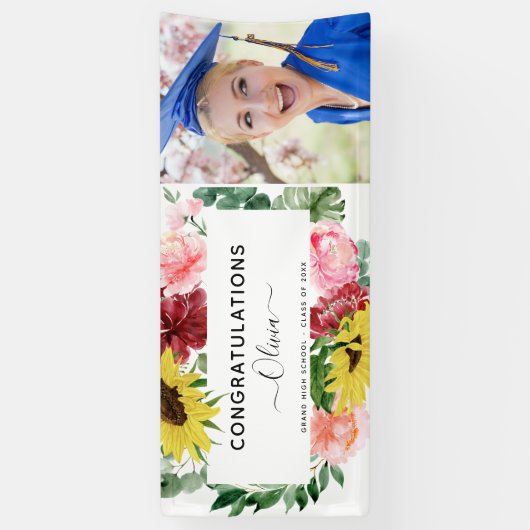 2023 Abschluss Sonnenblume Uni Banner (Vertikal)