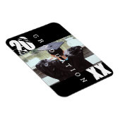 2023 Abschluss Typografie Fett Foto Magnet (Rechte Seite)