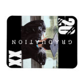 2023 Abschluss Typografie Fett Foto Magnet (Horizontal)