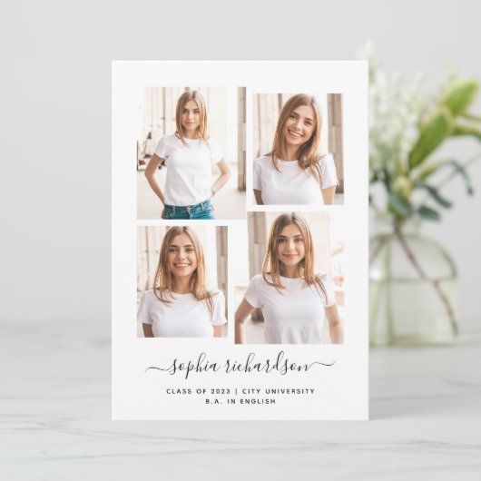 2023 Absolvent | Modernes mehrschichtiges Layout (Stehend Vorderseite)