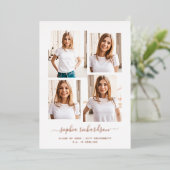 2023 Absolvent | Modernes mehrschichtiges Layout Folieneinladung (Stehend vorne)