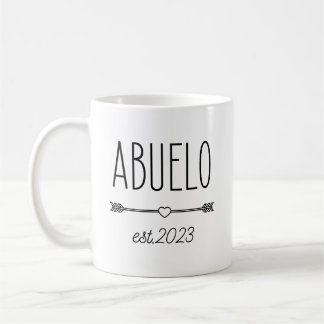 2023 Abuelo Pregnancy Ankündigung Spanischer Opa Kaffeetasse