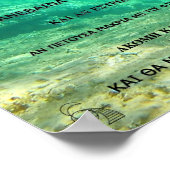 2023 Alte Gewässer: Psalm 139:8-10 in GREEK Poster (Ecke)