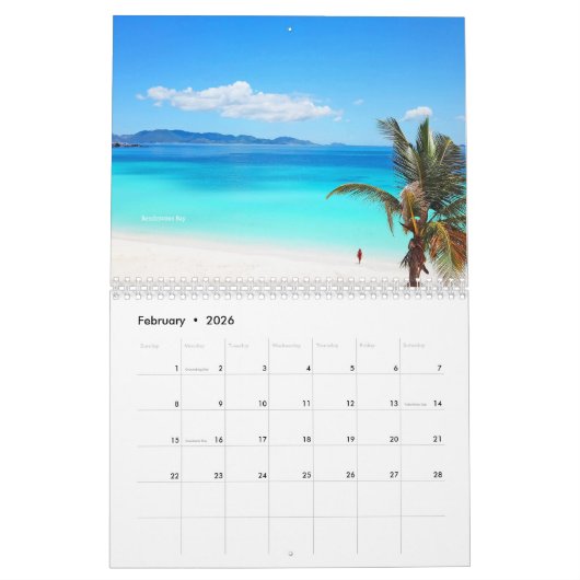2023 Anguilla Beaches Calendar Kalender (Feb 2026)