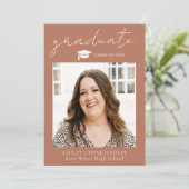 2023 Ankündigung von Boho Foto Abschluss (Stehend Vorderseite)