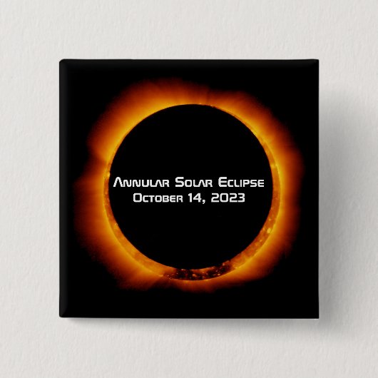 2023 Annular Solar Eclipse Button (Vorderseite)