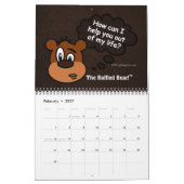 2023 Anpassbarer tierischer Spaß 12 Monate Kalende Kalender (Feb 2027)