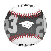 2023 Athlete Black Ombre Abschluss Foto Baseball (Vorderseite)