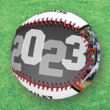 2023 Athlete Black Ombre Abschluss Foto Baseball