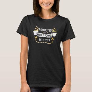 2023 Aufstieg in die Mittelschule Lustiger Schüler T-Shirt