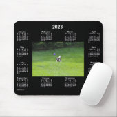 2023 Ball Playing Dog Neon Foto Calendar von Janz Mousepad (Mit Mouse)
