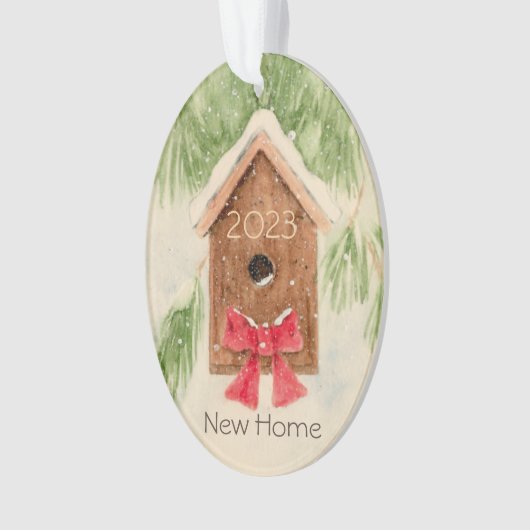 2023 Bird House New Zuhause Ornament (Vorderseite)