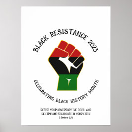 2023 BLACK HISTORY MONTH Resistenz Poster