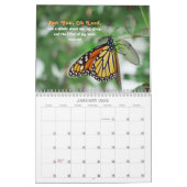 2023 Blume und Schmetterlinge mit aufstrebenden Ps Kalender (Jan 2026)