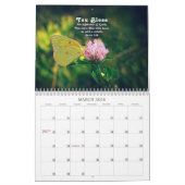 2023 Blume und Schmetterlinge mit aufstrebenden Ps Kalender (Mär 2026)