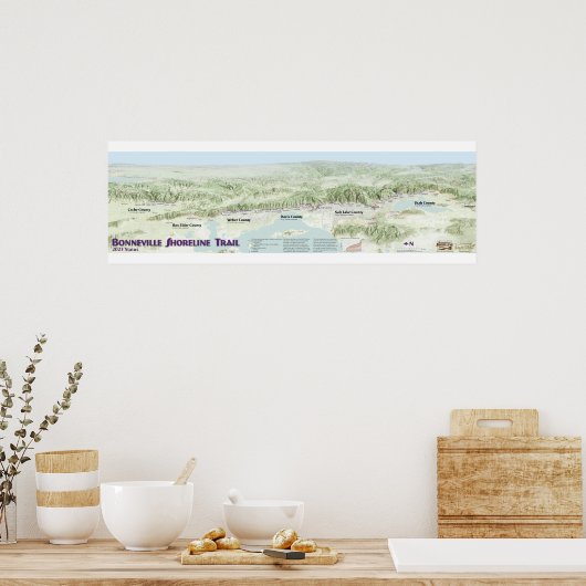2023 Bonneville Shoreline Trail Poster (Küche)