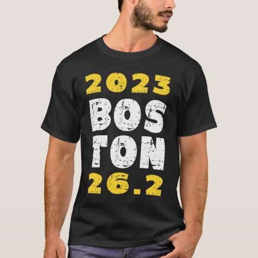 2023 Boston 26 2 Miles Running Training Qualifier T-Shirt (Vorderseite)