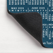 2023 Calendar Blue Personalized Photo Name Bold Mousepad (Ecke)