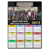 2023 Calendar Business Foto Custom Modern Klemmbrett (Vorderseite)