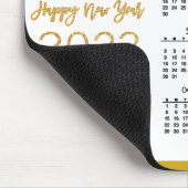 2023 Calendar Business Gold Script Foto Einfach Mousepad (Ecke)