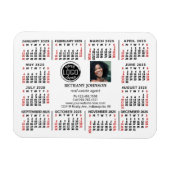 2023 Calendar Business Logo Photo Text Easy Custom Magnet (Horizontal)