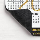 2023 Calendar Business Modernes Gold Script einfac Mousepad (Ecke)
