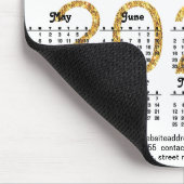 2023 Calendar Company Foto Logo Gold Script Mousepad (Ecke)