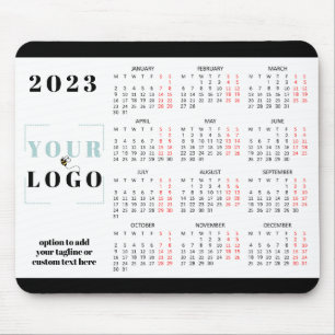 2023 Calendar Custom Company Logo Mousepad