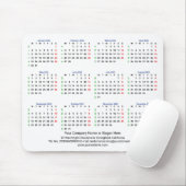 2023 Calendar MONDAY START - ISO Week Mouse Pad Mousepad (Mit Mouse)