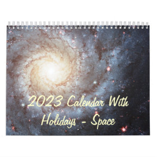2023 Calendar With Holidays - Space Kalender