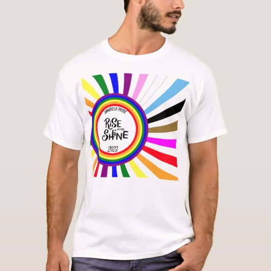2023 Camarillo Pride Rise and Shine T-Shirt (Vorderseite)