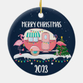 2023 Camper Flamingo Weihnachtsschmuck (Hinten)