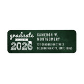 2023 Chalkboard Sketch Moderner Abschluss Adresse (Vorne)